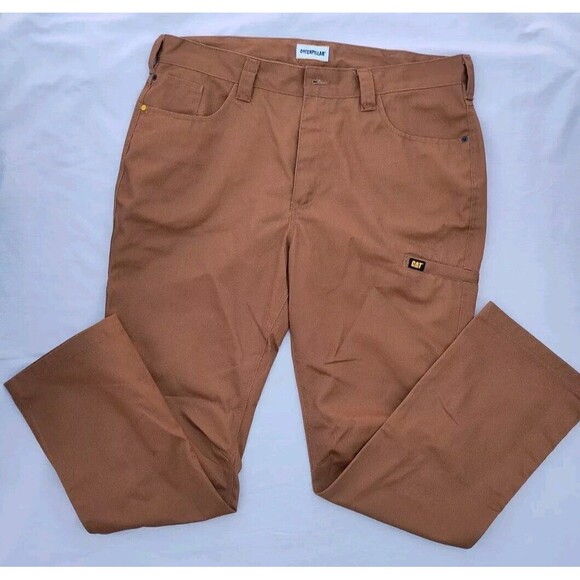 NEW With Tag-Caterpillar Bronze Rigid Twill Utility Work Pants 38 x 32 - Picture 1 of 2